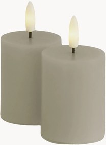 Set di 2 candele pilastro a LED con luce regolabile Sille