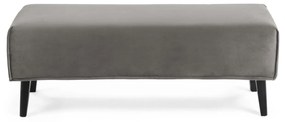 Kave Home - Panca Dyla velluto grigio 111 cm