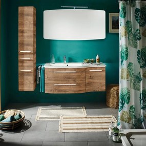 Mobile bagno con lavabo L 117 cm rovere ribbeck per vasca a sinistra Contea