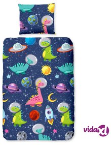 Good Morning Copripiumino Bambini DINOSPACE 140x200/220 cm Multicolore