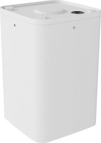 Plafoniera da soffitto E27 Quadrata IP54 in Alluminio - Bianca
