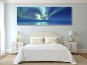 Stampa su tela – Aurora boreale sull'oceano