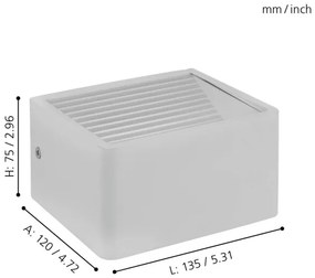 Eglo 98266 - Applique a LED da esterno DONINNI LED/6W/230V IP55