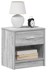 Comodino Con Cassetto Grigio Sonoma 39x28x41 Cm /