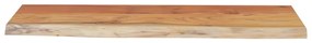 Mensola a muro 70x30x2,5cm rettangolare legno acacia bordi vivi