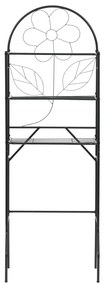 Scaffale Da Bagno Nero 60x33x174 Cm /