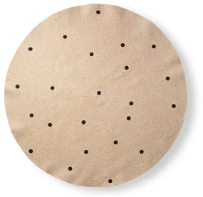 Juta Tappeto Large Black Dots - Ferm Living