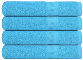 Asciugamani 4 Pz Turchesi 100x200 Cm 360 G/m² 100% Cotone /