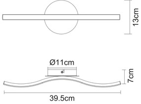 Globo 67171-6 - Plafoniera LED EVITA LED/6W/230V