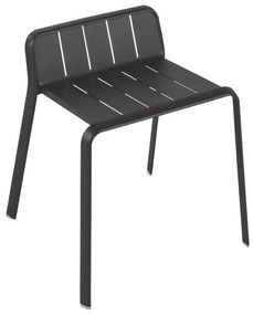 Sgabello da giardino in alluminio grigio Idaho NATERIAL, seduta in alluminio