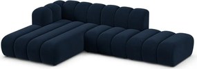 Divano angolare blu scuro ad angolo sinistro Lupine - Micadoni Home