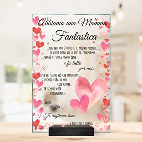 Regalo per la mamma - placca personalizzata con il tuo testo e design | Inspio