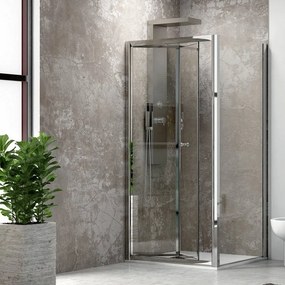 Cabina doccia 90x90cm apertura a libro modello KM4000S - KAMALU