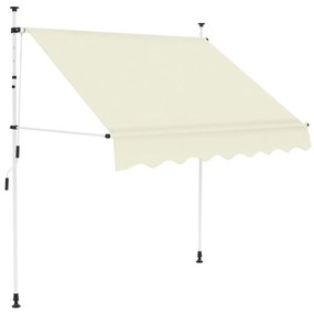 Tenda Da Sole Retrattile Manuale 150 Cm Crema /