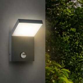 Brilagi - Lampada da parete a LED per esterni con sensore RIANO LED/8W/230V Antracite