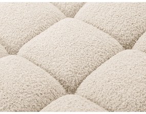 Divano componibile beige con rivestimento in bouclé 288 cm Bellis – Micadoni