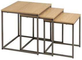 Set di 3 tavoli pieghevoli 40x40 cm - Casa Selección