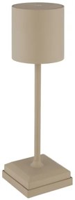 Globo 58487S - Lampada da tavolo ricaricabile a LED DIXON, dimmerabile con controllo touch, 1,5W/5V 2200 mAh beige