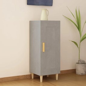 Credenza grigio cemento 34,5x34x90 cm in legno multistrato