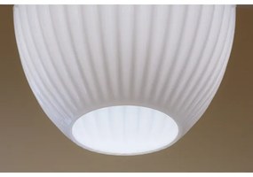 Klausen 111030 - Lampadario a sospensione con filo ELLIPTIC 1xE27/11W/230V bianco