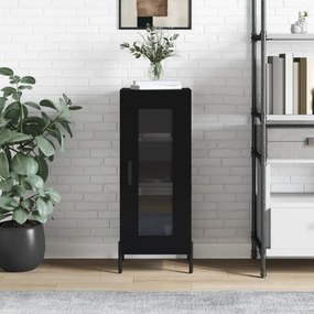 Credenza Nero 34,5x34x90 Cm İn Legno Multistrato /