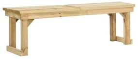 Panchina da Giardino 140 cm in Legno di Pino Impregnato