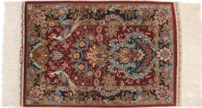 Hereke Tappeto orientale 70 x 40 Blu (Tacchino) Annodato A Mano