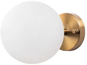 Lampada da parete in bianco e bronzo ø 15 cm Atmaca - Opviq lights