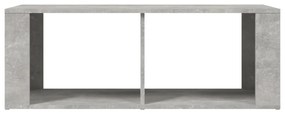 Tavolino salotto grigio cemento 100x50x36 cm legno multistrato