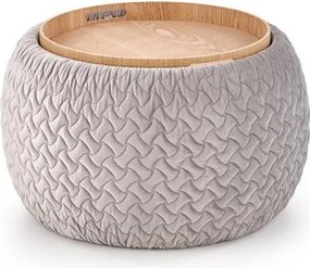 Sgabello imbottito Bono Grigio