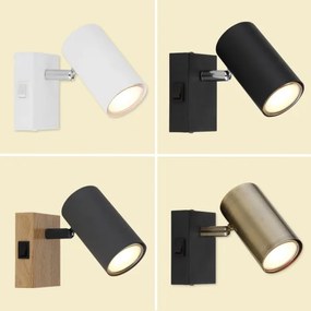 Globo 57911-1GO - Faretto da parete ROBBY 1xGU10/25W/230V oro