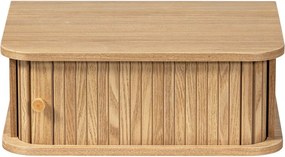 Comodino di colore naturale con effetto pino da parete Jena – WOOOD