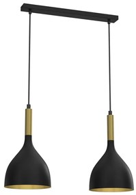 Lampadario a sospensione con filo NOAK WOOD 2xE27/60W/230V