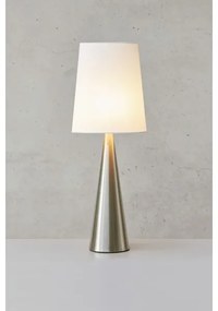 Markslöjd 108624 - Lampada da tavolo CONUS 1xE14/40W/230V bianco/cromo opaco