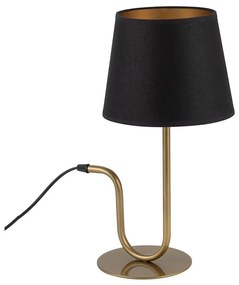 Lampada da tavolo VOLUTTO 1xE27/60W/230V nero/rame