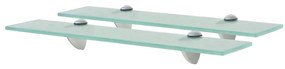 Mensole Galleggianti 2 Pz İn Vetro 50x20 Cm 8 Mm /