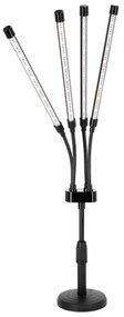 Lampada da tavolo LED dimmerabile per la coltivazione di piante VITARO 4xLED/10W/230V nero
