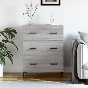 Credenza Grigio Sonoma 69,5x34x90 Cm İn Legno Multistrato /