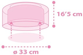 Dalber 41596 - Plafoniera per bambini UNICORNS 2xE27/60W/230V