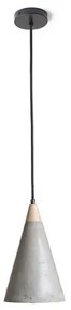 RED - Design Rendl - R12380 - Lampadario su corda HEIDI 1xE27/28W/230V cemento/legno