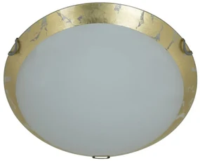 Plafoniera LED neoclassico Foglia, dorato Ø 30 cm, 1115 lumen