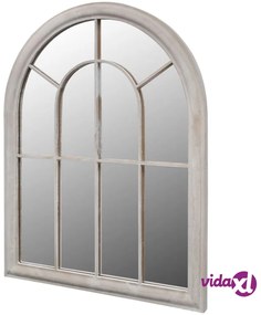 vidaXL Specchio da Giardino Rustico con Arcata 69x89cm Interni Esterni