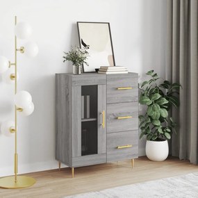 Credenza grigio sonoma 69,5x34x90 cm in legno multistrato