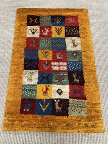 Gabbeh Tappeto persiano 80 x 50 Rosso (Iran) Annodato A Mano