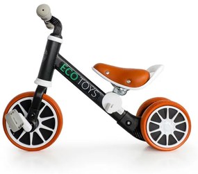 Triciclo di equilibrio per bambini in nero ECOTOYS