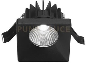 Gfa304- faretto da incasso in alluminio a led 3000k 700lm 9w quadra...