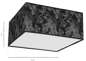 Plafoniera  SATINO 2xE27/60W/230V nera/grigia