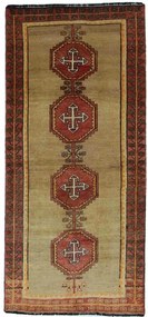 Gashghai Tappeto 120 x 250 Marrone (Iran) Annodato A Mano