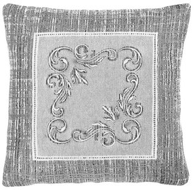 Federa cuscino gobelin Cinigliato, grigio Chenille IT106