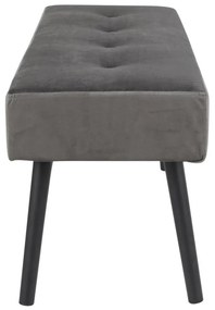 Panchina in velluto grigio Skiby - Bonami Essentials